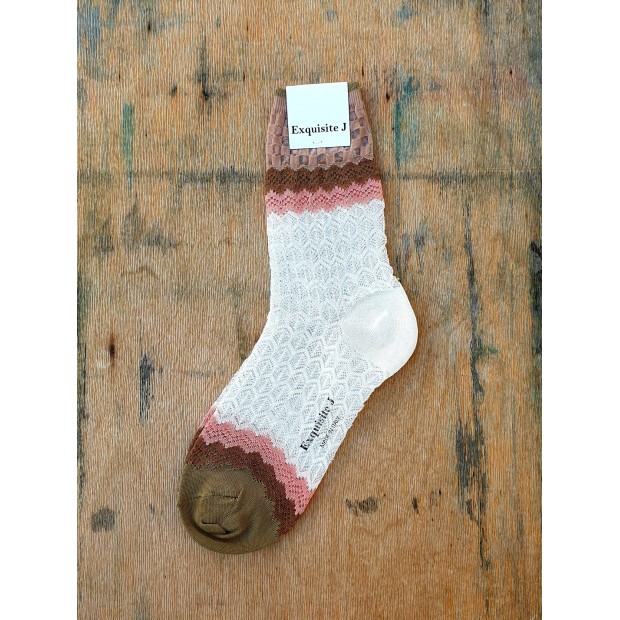 Exquisite J medvilnės kojinės